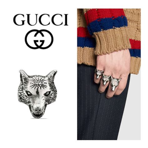 gucci 476900 j8400 0701|Double G ring .